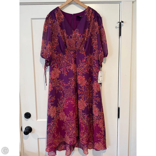 Dress Casual Midi By Clothes Mentor In Purple, Size: 18