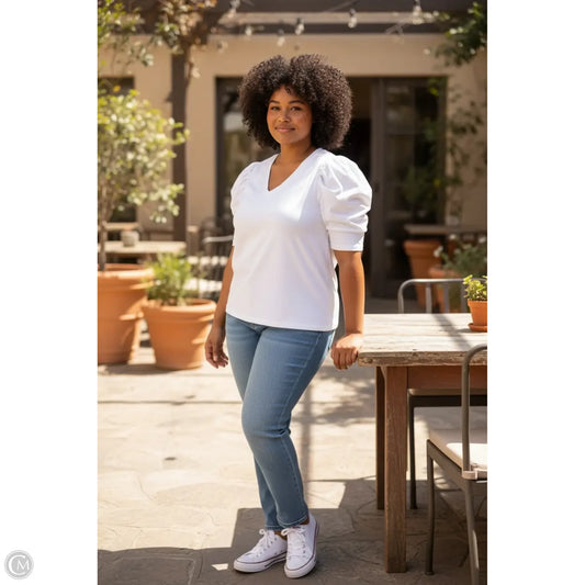 Top Long Sleeve By Hawthorn In Pink, Size: 2x