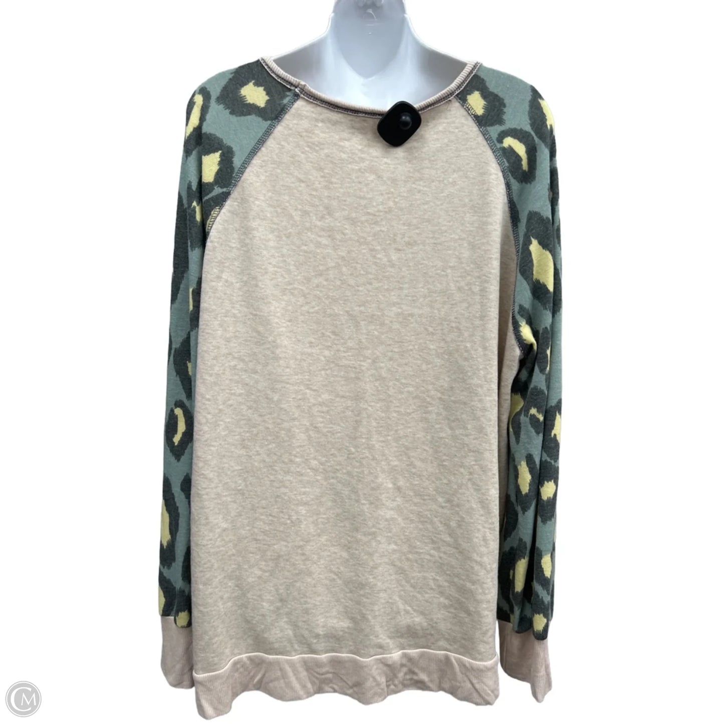 Top Long Sleeve By Mts In Cream, Size: 2x