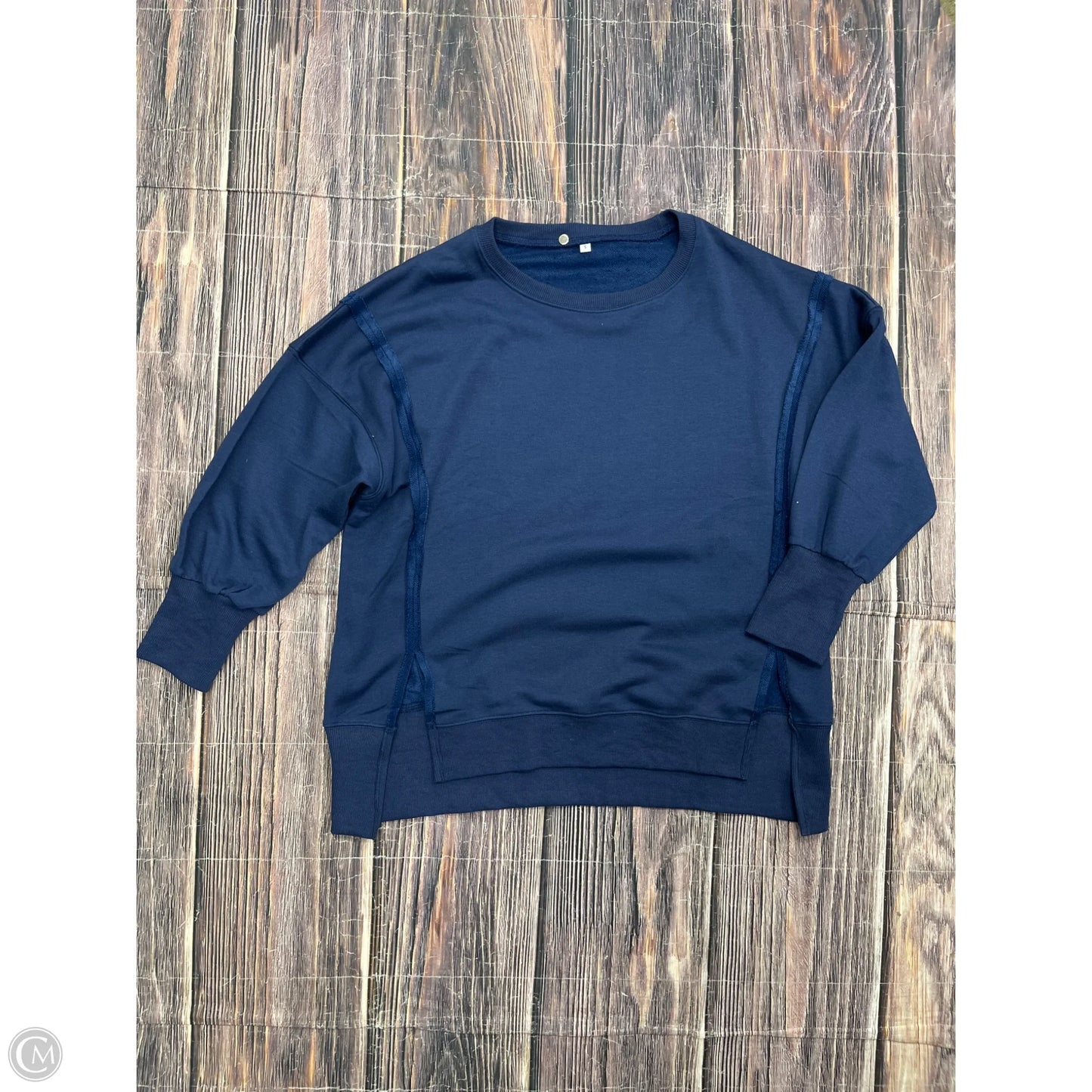 Sweatshirt Crewneck By Clothes Mentor In Blue, Size: S