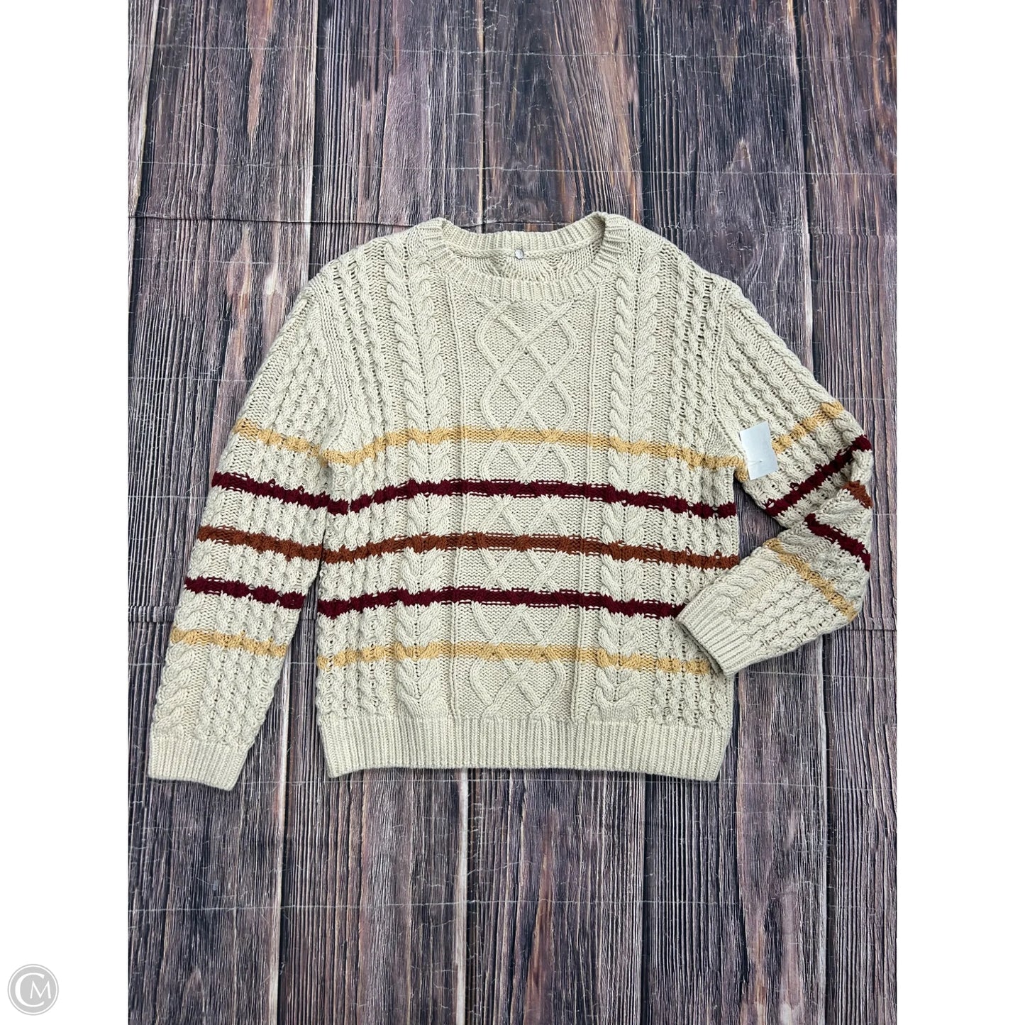 Sweater By Clothes Mentor In Tan, Size: S