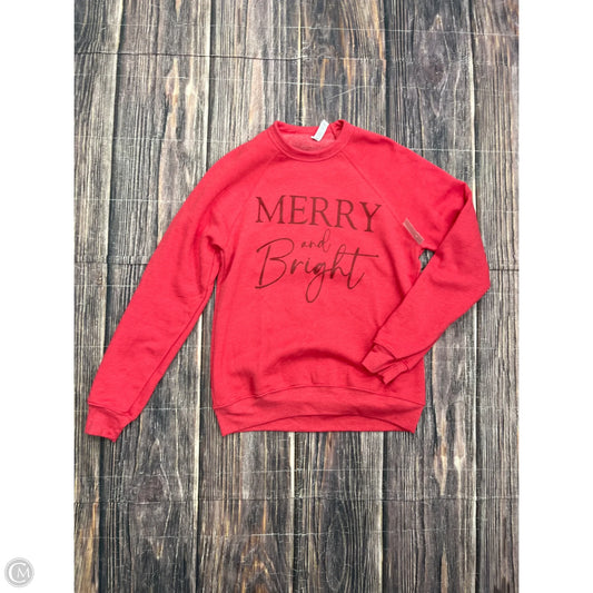 Sweater By Bella + Canvas In Red, Size: S