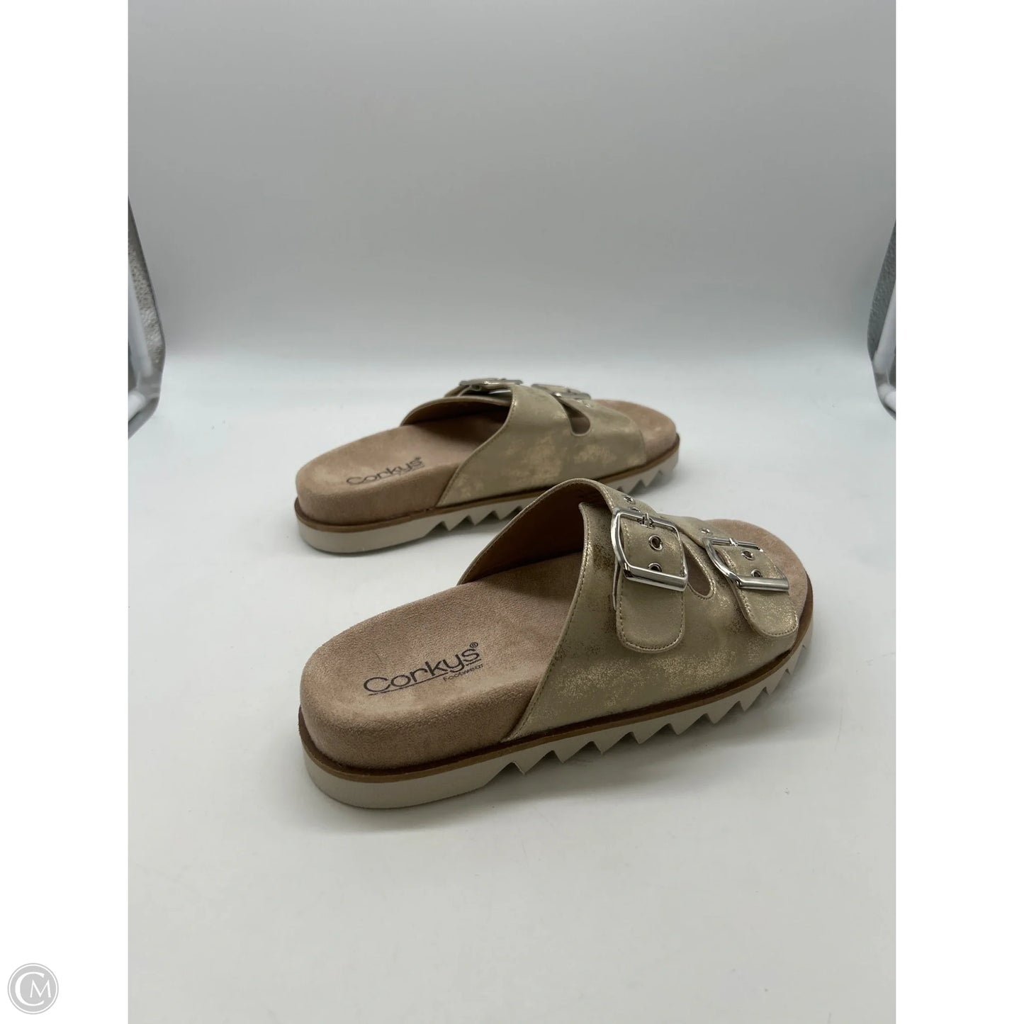 Sandals Flats By Corkys In Gold, Size: 7