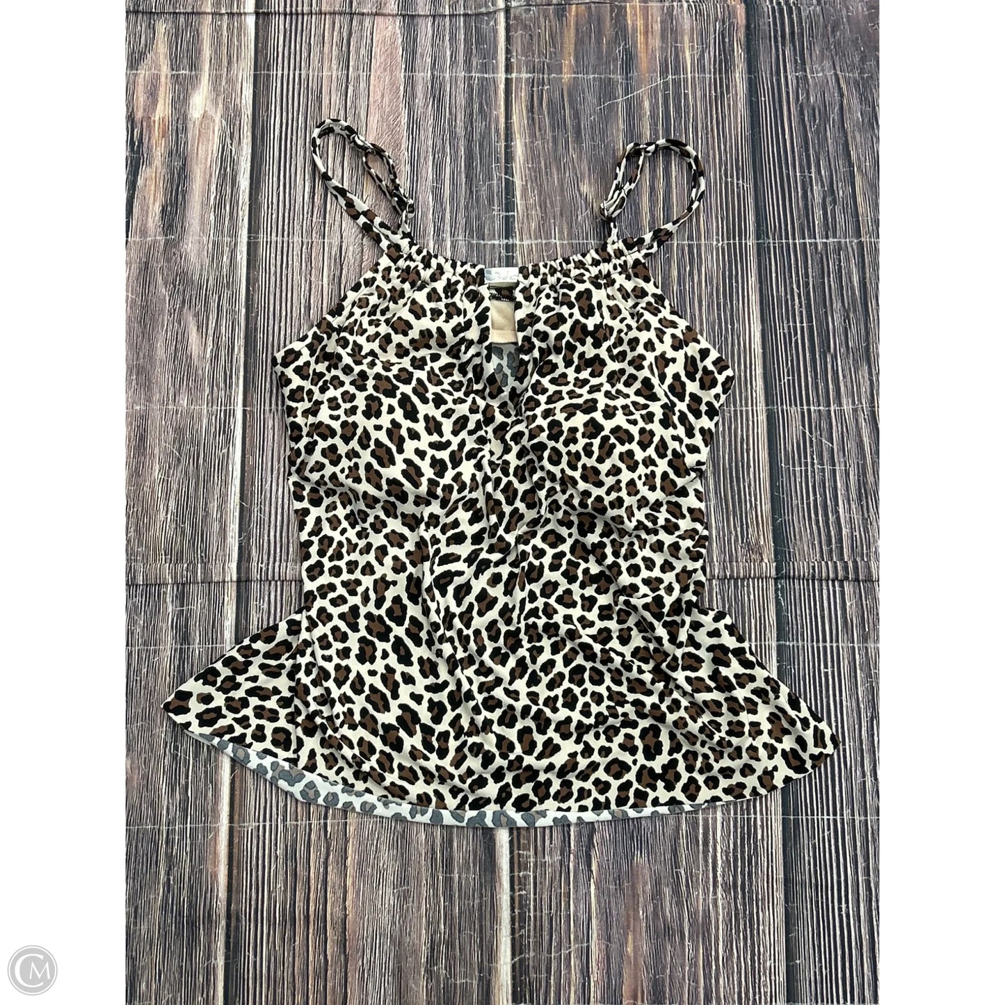 Swimsuit Top By Clothes Mentor In Animal Print, Size: S