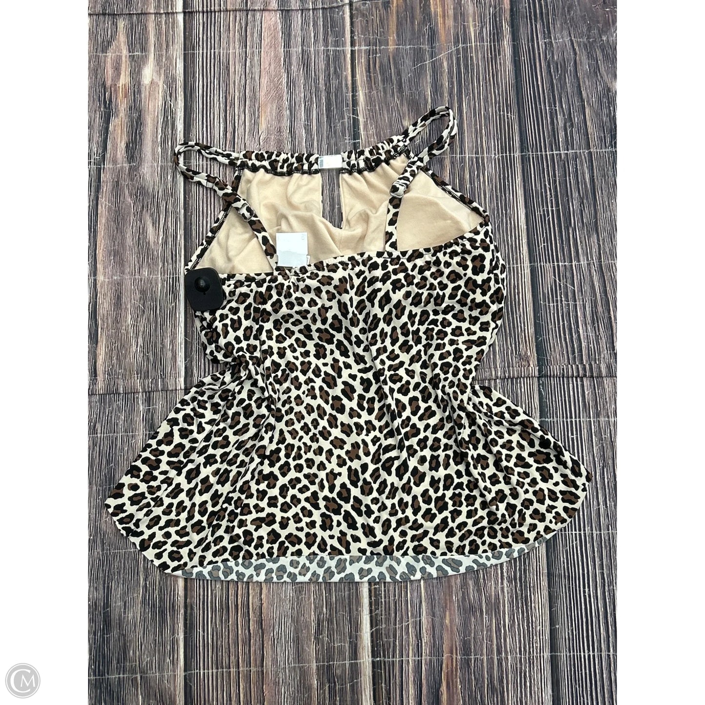 Swimsuit Top By Clothes Mentor In Animal Print, Size: S