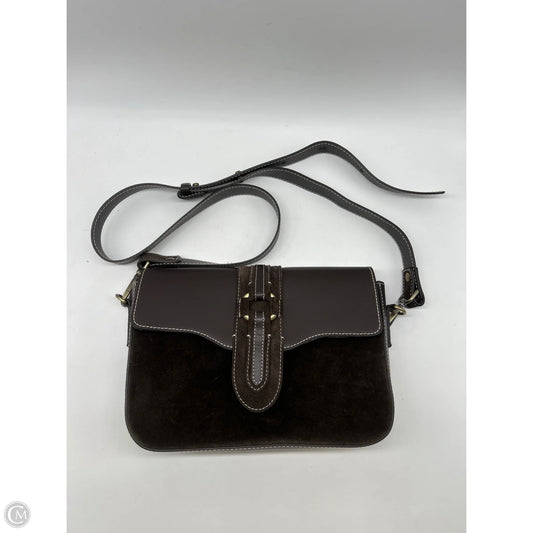 Crossbody Leather By Clothes Mentor, Size: Medium