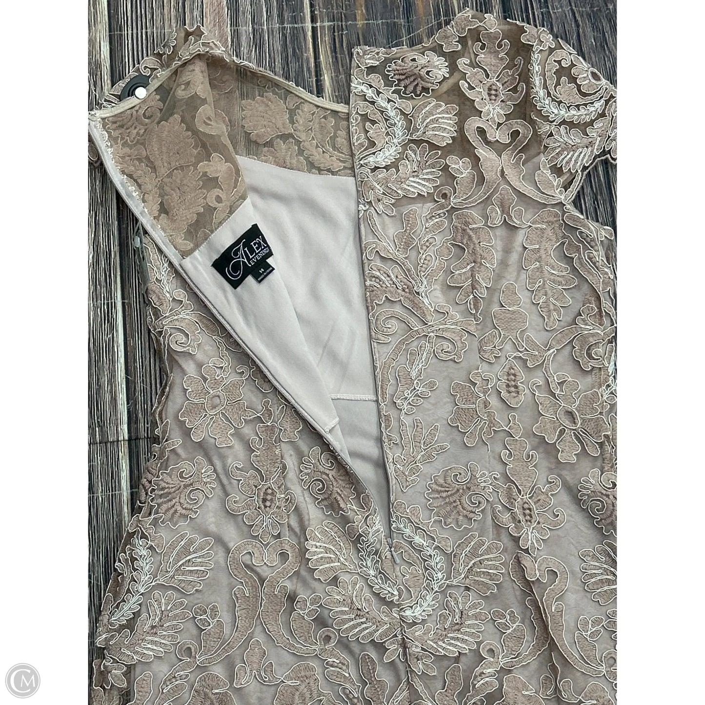 Dress Party Short By Alex Evenings In Pink, Size: 14