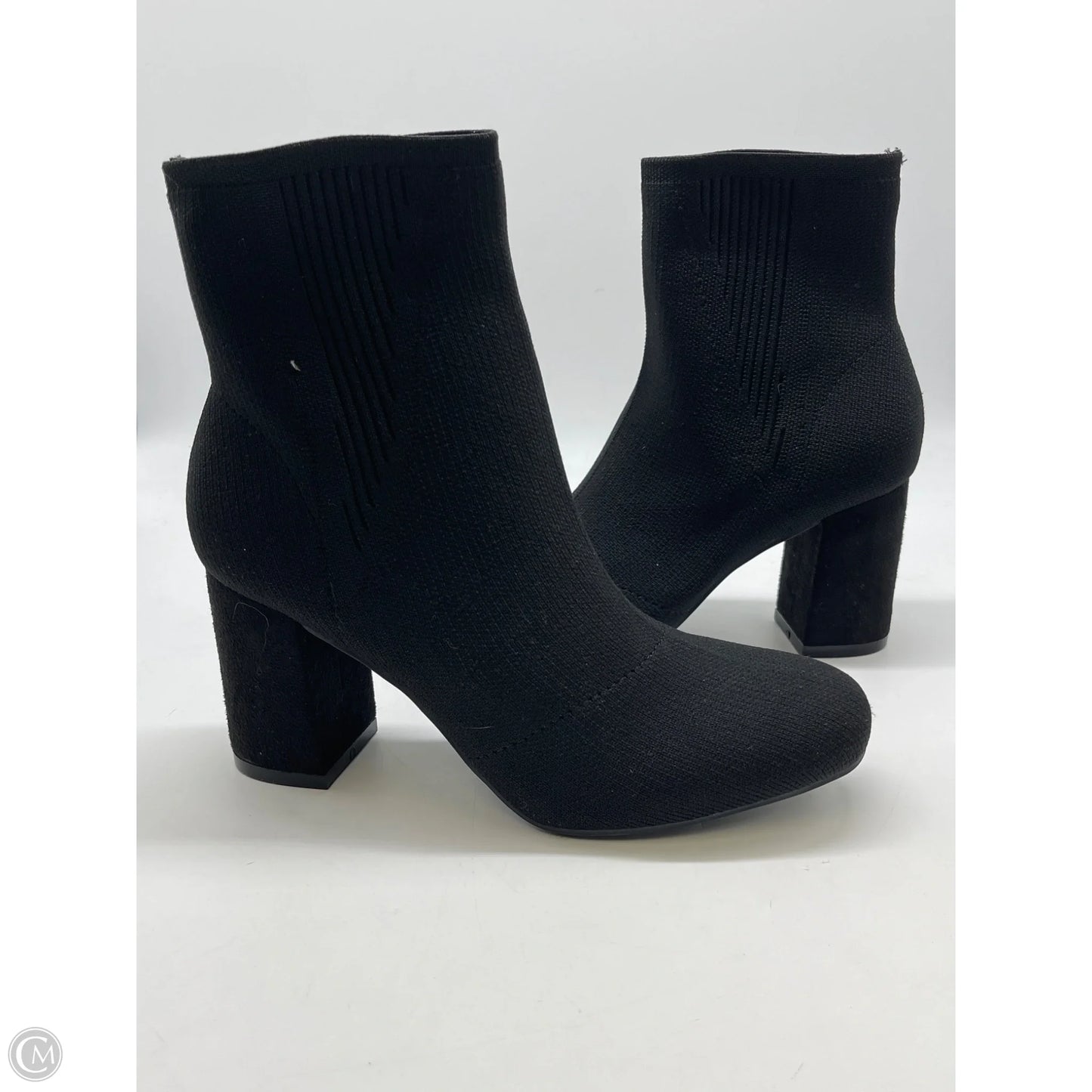Boots Ankle Heels By Mia In Black, Size: 8