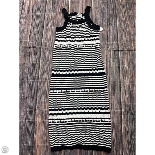 Dress Casual Midi By Joie In Black & White, Size: M