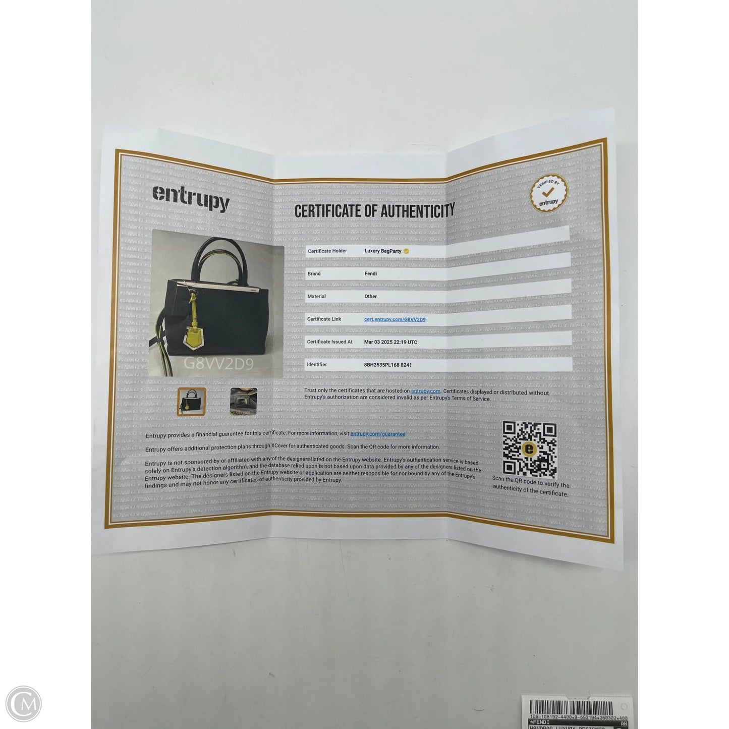 Handbag Luxury Designer By Fendi, Size: Medium