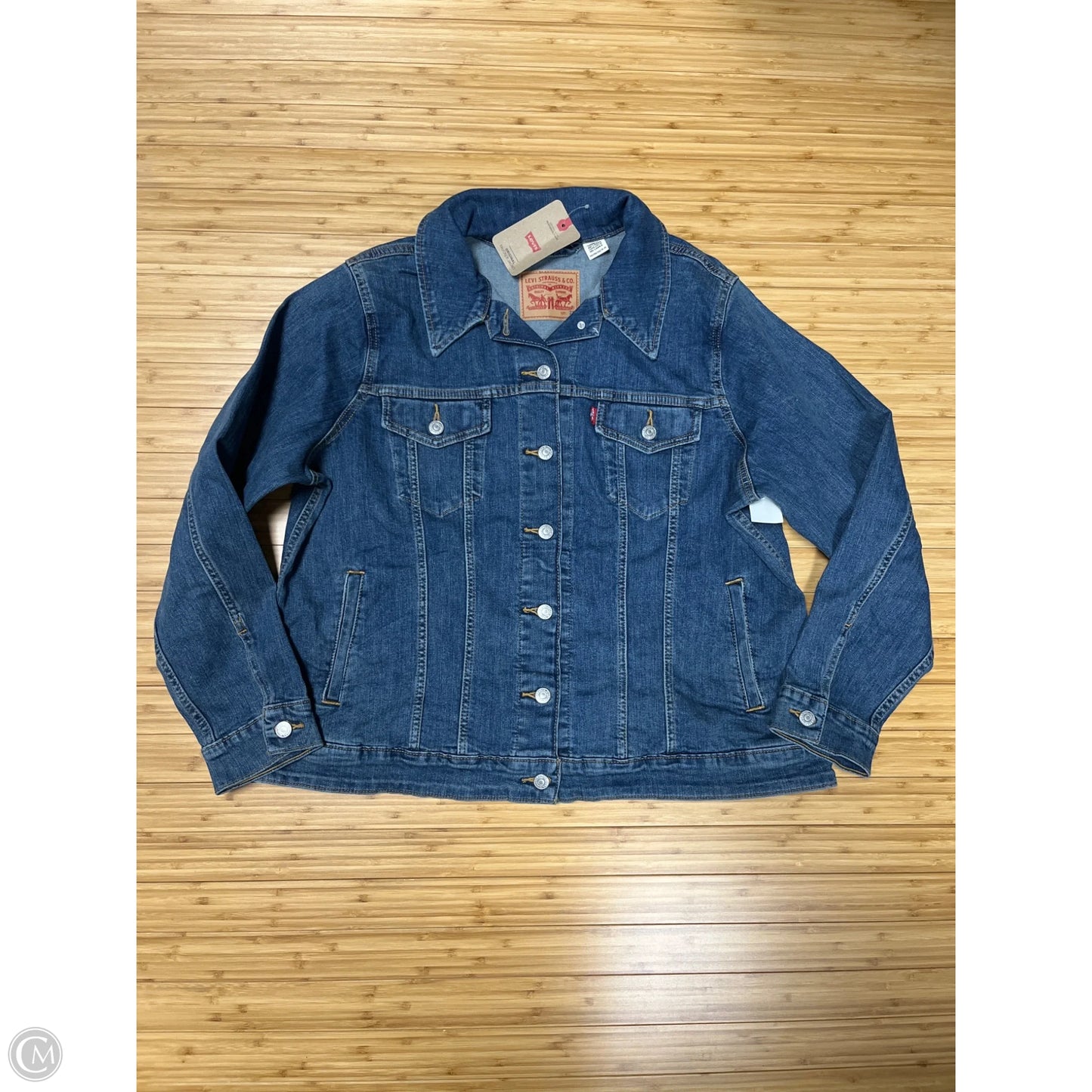 Jacket Denim By Levis In Blue, Size: 2x