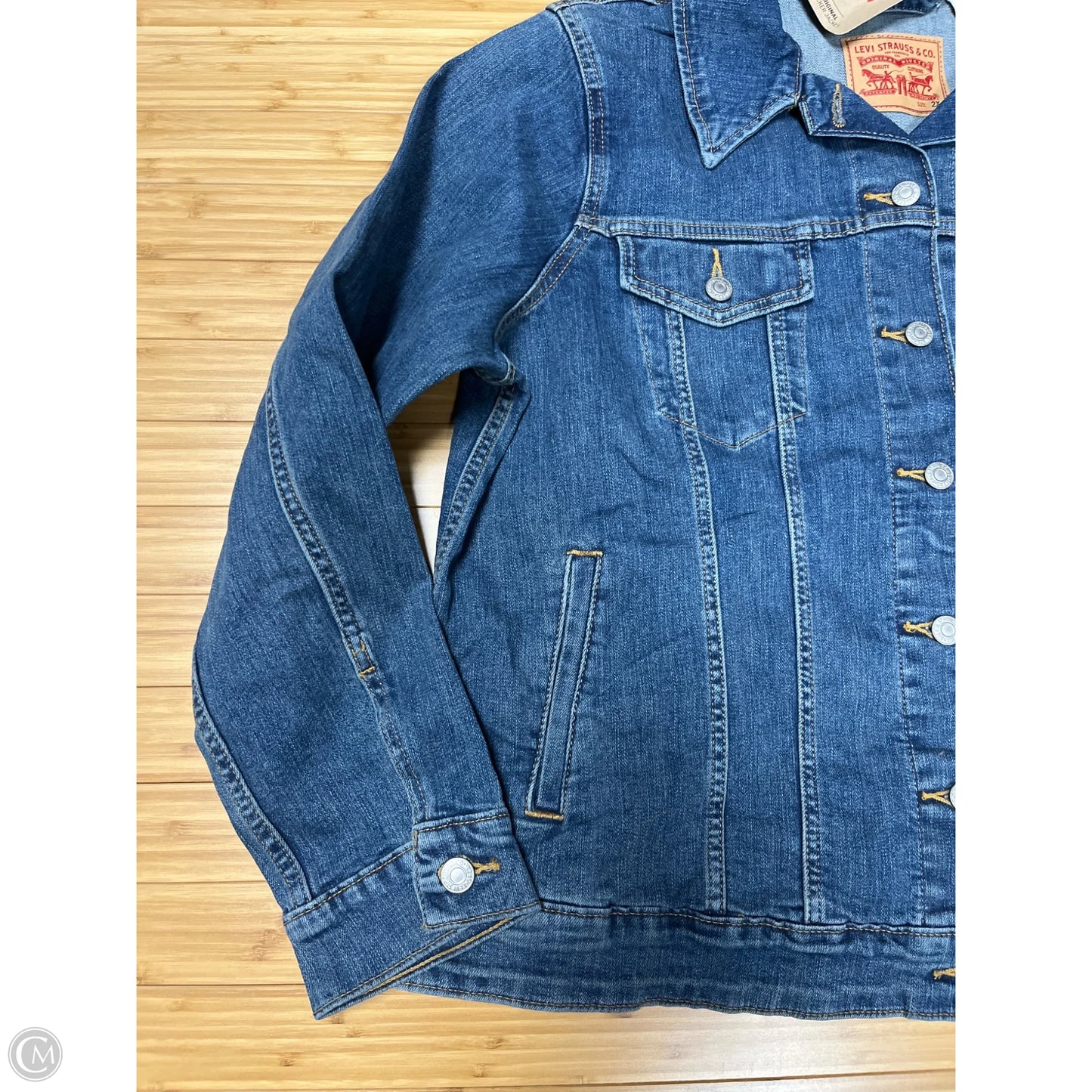 Jacket Denim By Levis In Blue, Size: 2x