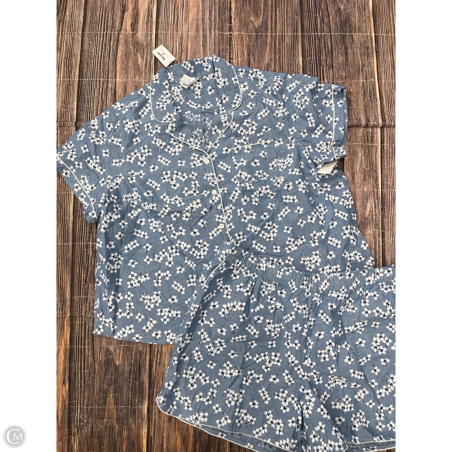 Pajamas 2pc By Lands End In Blue, Size: 2x