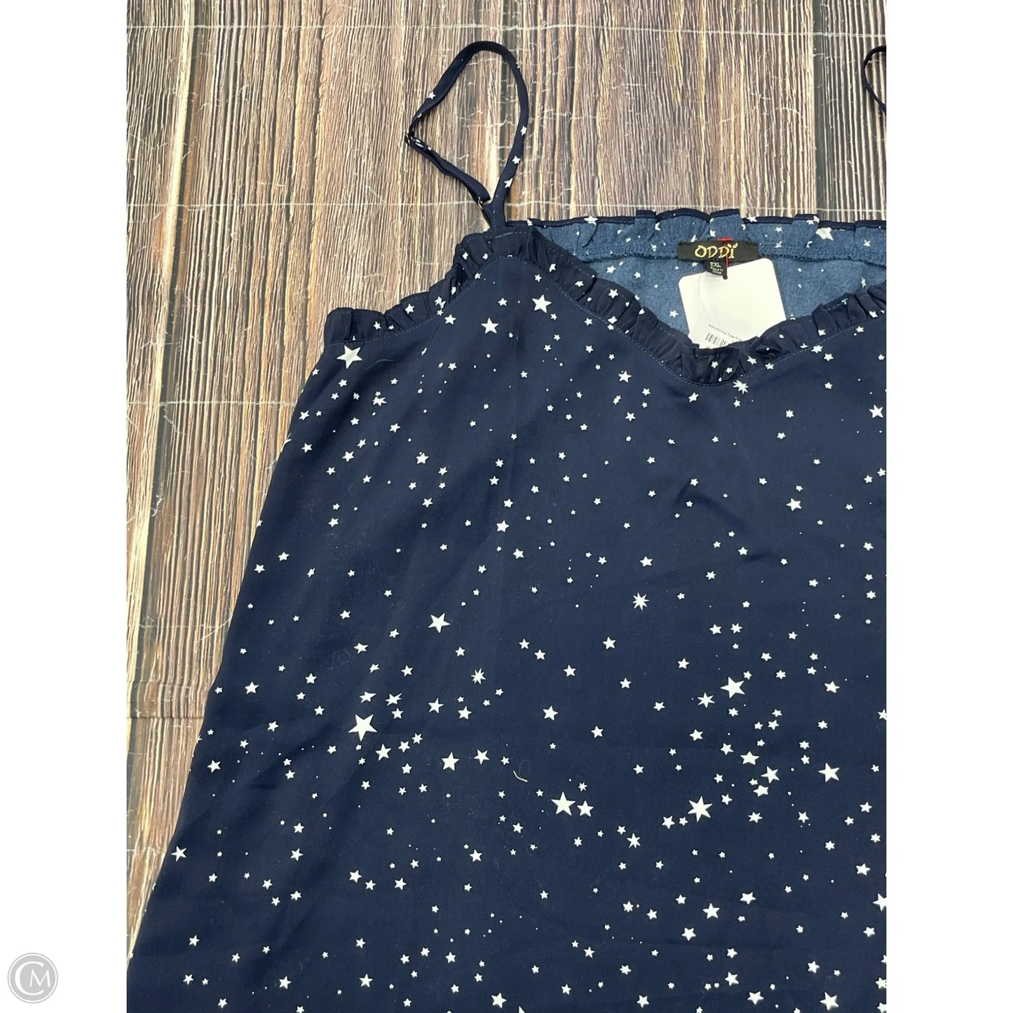 Tank Top By Oddi In Blue, Size: 1x