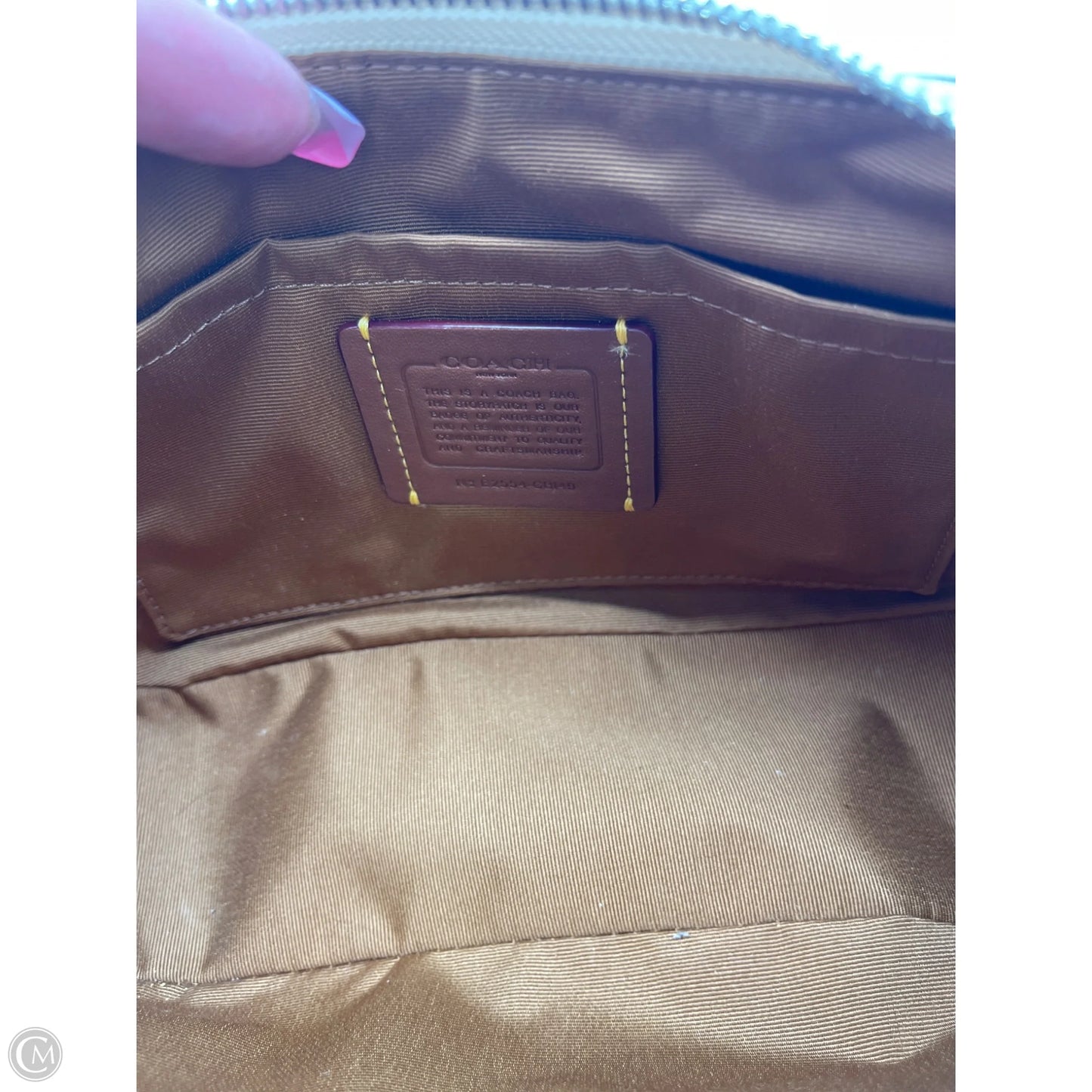 Crossbody Designer By Coach, Size: Small