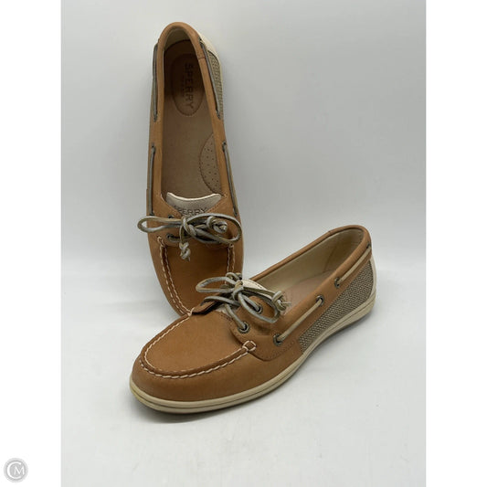 Shoes Flats By Sperry In Tan, Size: 9.5