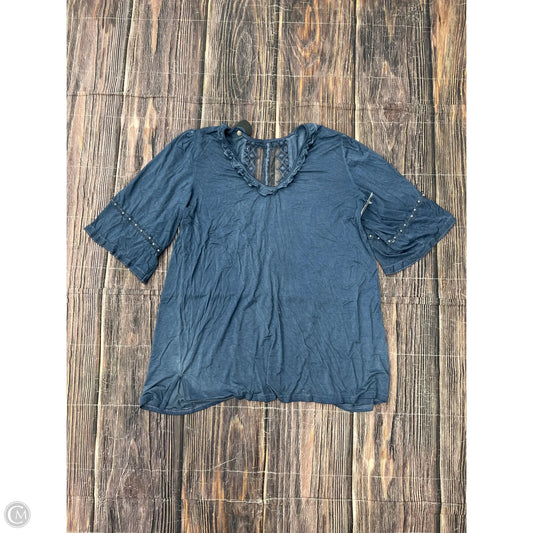 Top Short Sleeve By Clothes Mentor In Blue, Size: Xl
