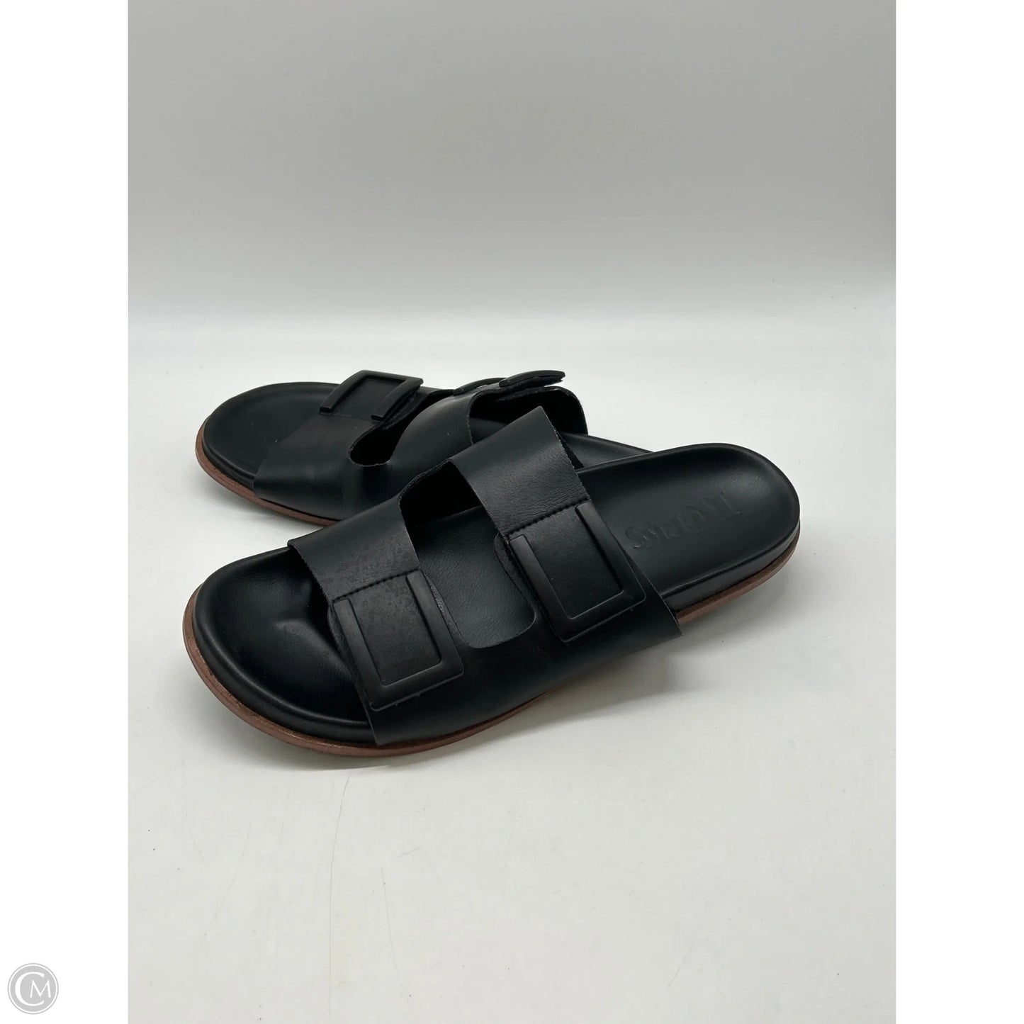 Sandals Flats By Korks In Black, Size: 9