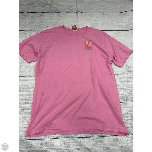 Top Short Sleeve By Blue 84 In Pink, Size: L