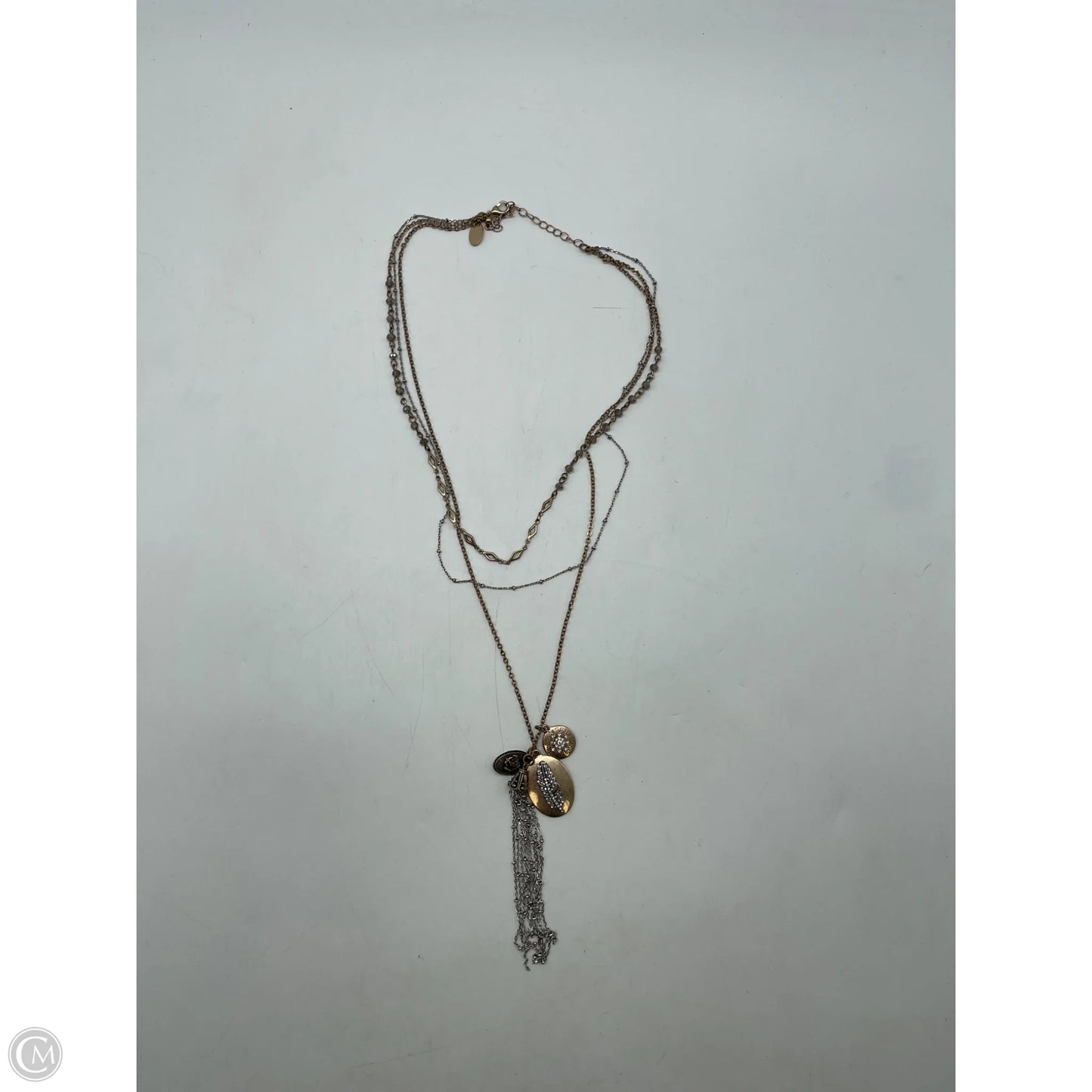 Necklace Layered By Silver