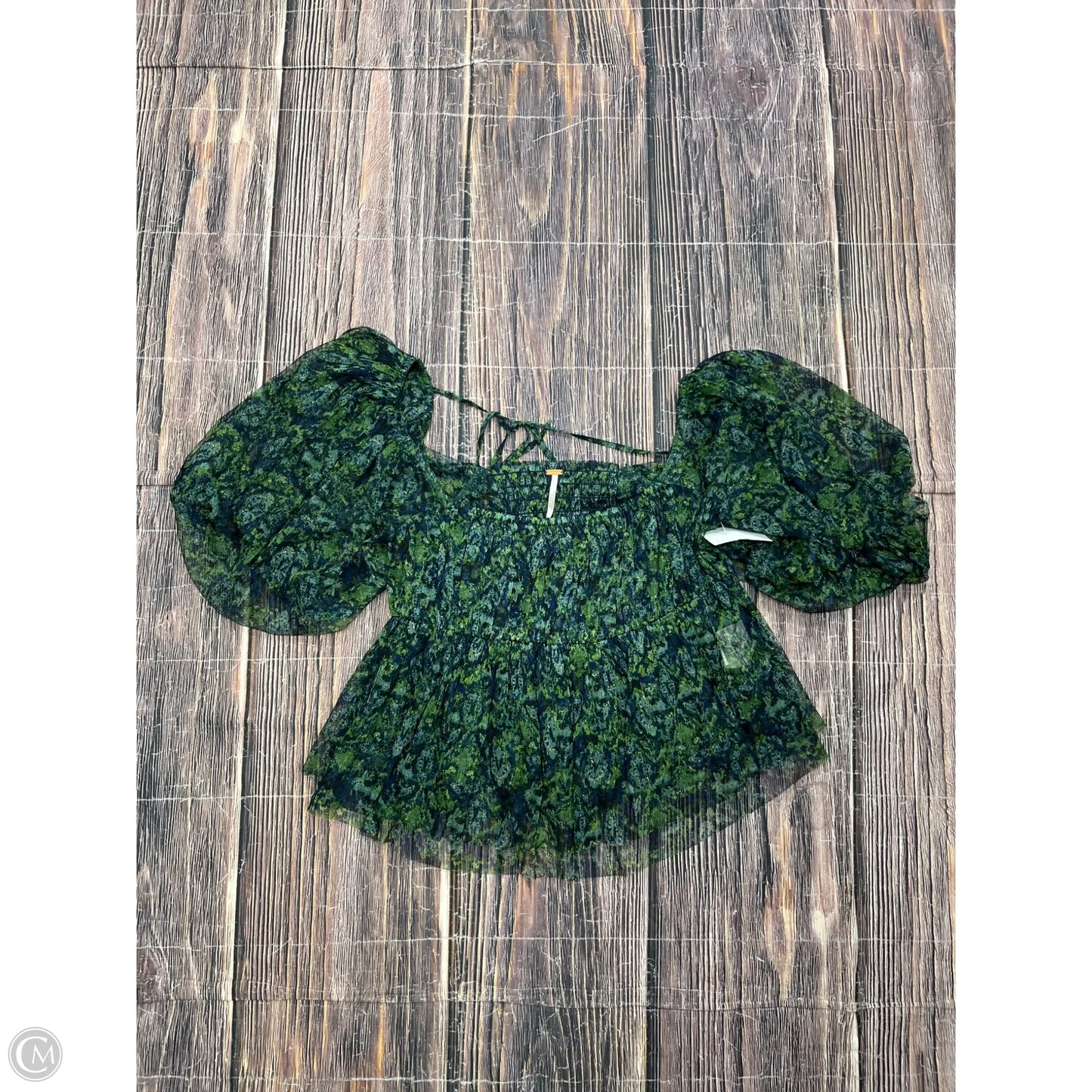 Top Short Sleeve By Free People In Green, Size: M