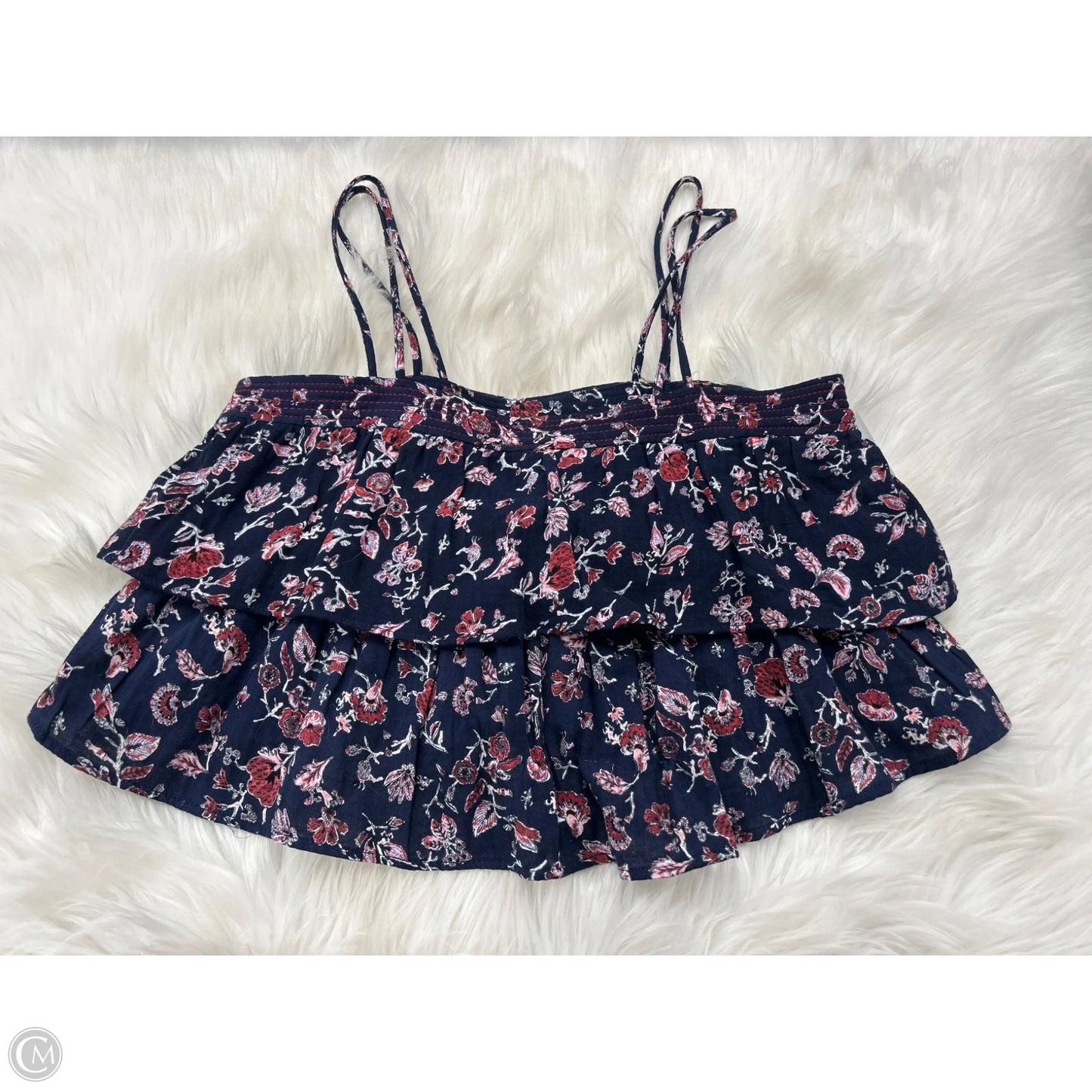 Top Sleeveless By Zara In Blue, Size: S