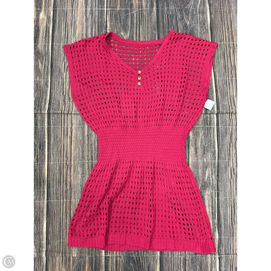 Swimwear Cover-up By Clothes Mentor In Pink, Size: S