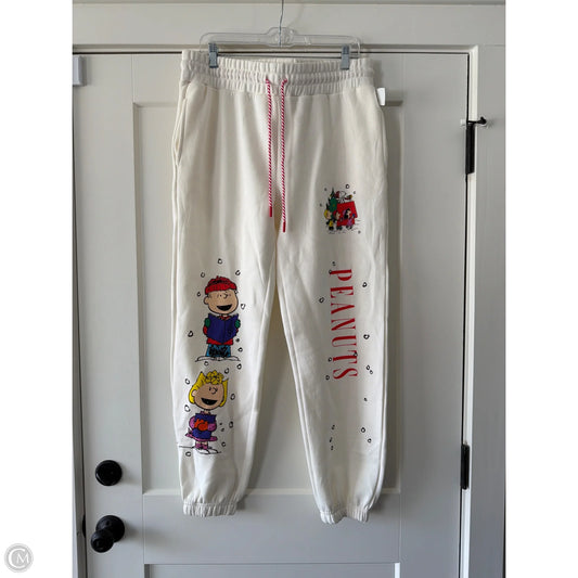 Pants Lounge By Clothes Mentor In White, Size: L