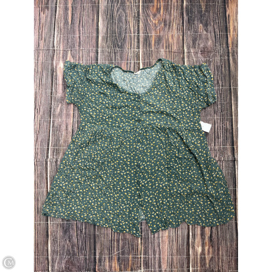 Dress Casual Short By Kori America In Green, Size: Xl