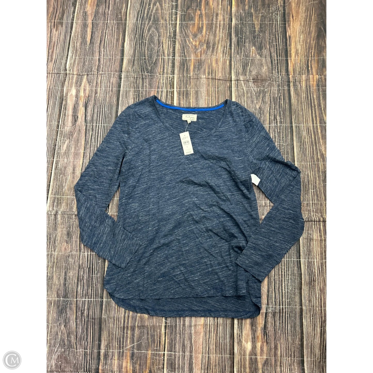 Top Long Sleeve By Lou And Grey In Blue, Size: L