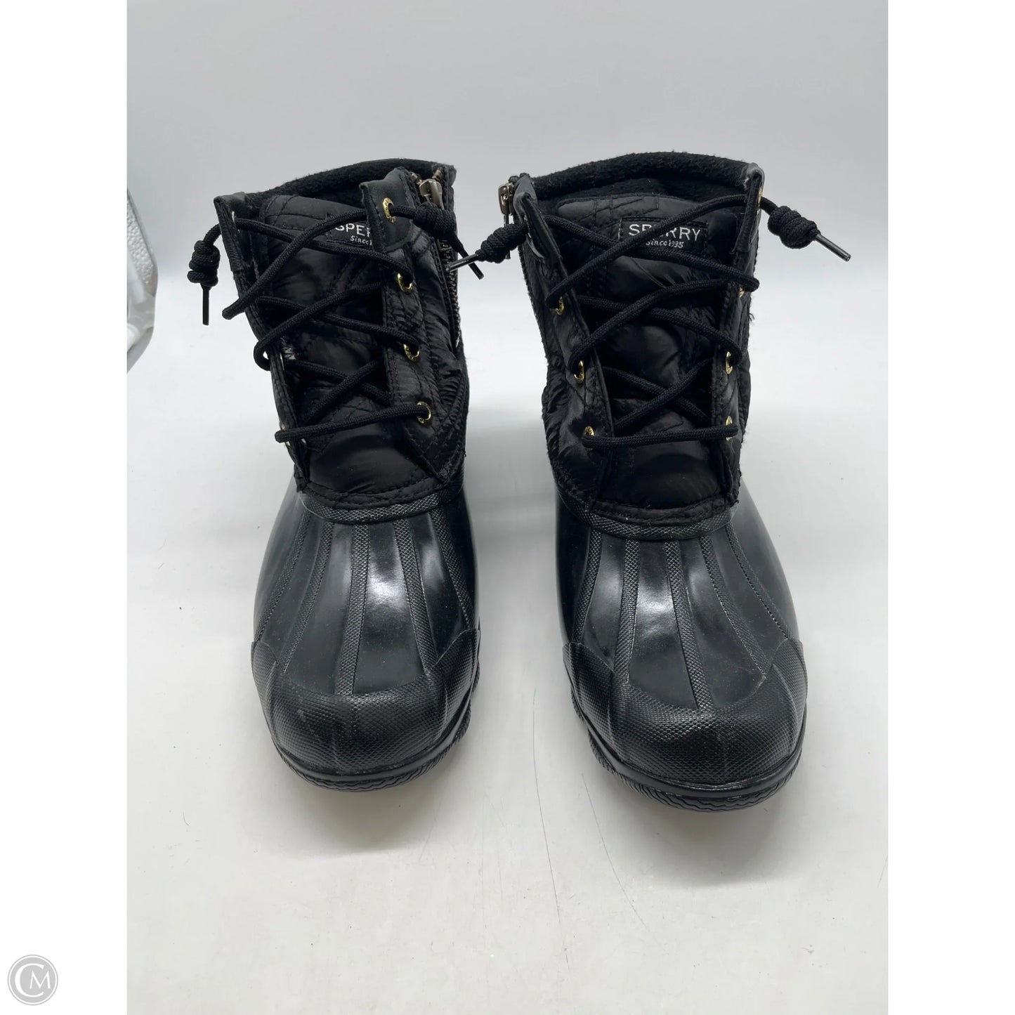 Boots Ankle Flats By Sperry In Black, Size: 7.5