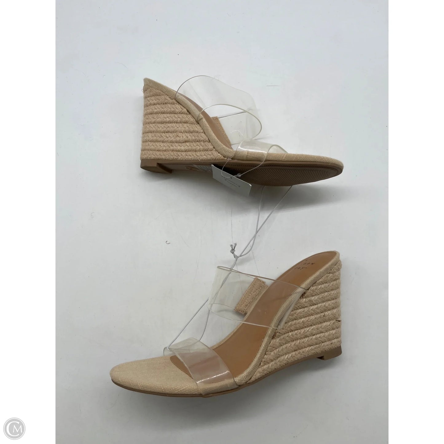 Sandals Heels Wedge By A New Day In Clear, Size: 6