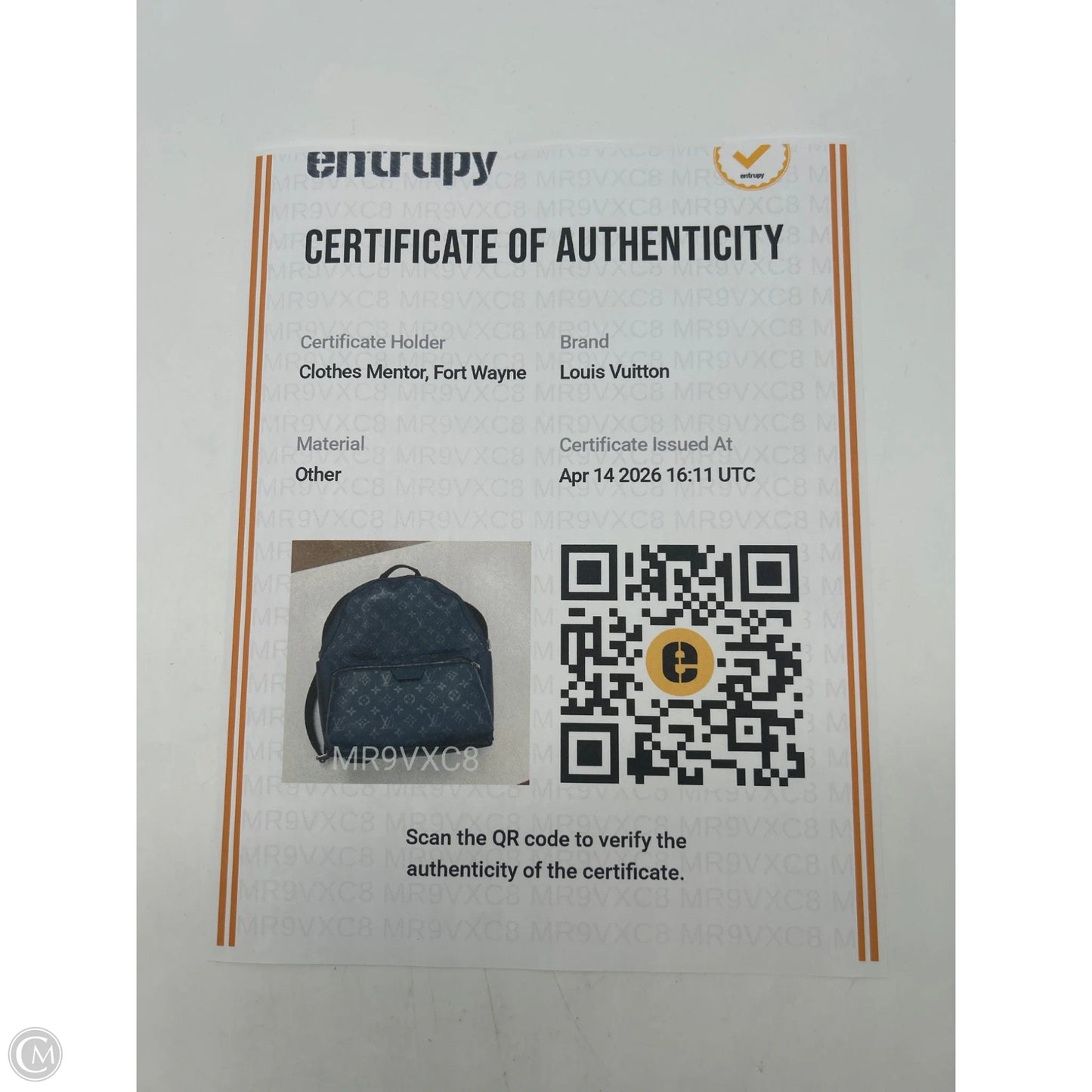 Backpack Luxury Designer By Louis Vuitton, Size: Large