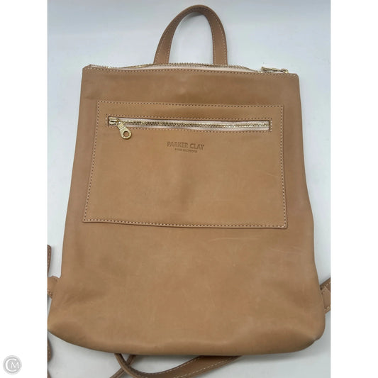 Backpack Leather By Clothes Mentor, Size: Medium