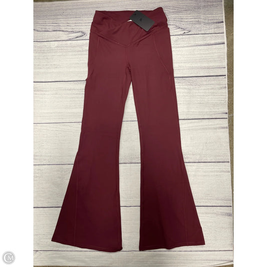 Athletic Pants By Fabletics In Maroon, Size: M