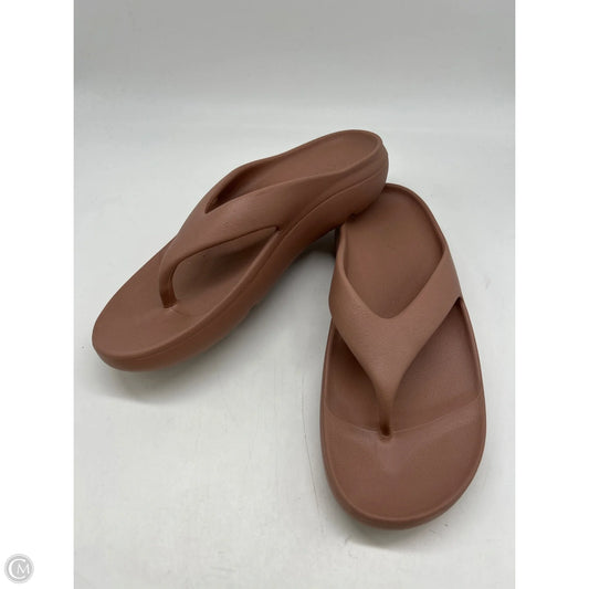 Sandals Flip Flops By Calia In Brown, Size: 11