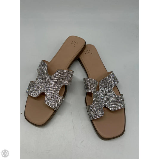 Sandals Flats By A New Day In Silver, Size: 11
