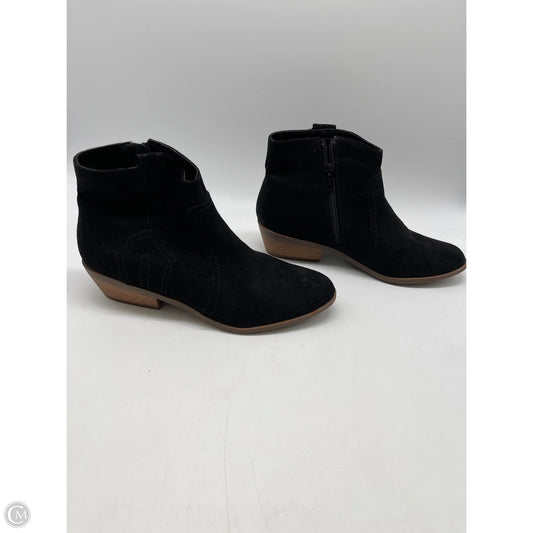 Boots Ankle Heels By Qupid In Black, Size: 6.5