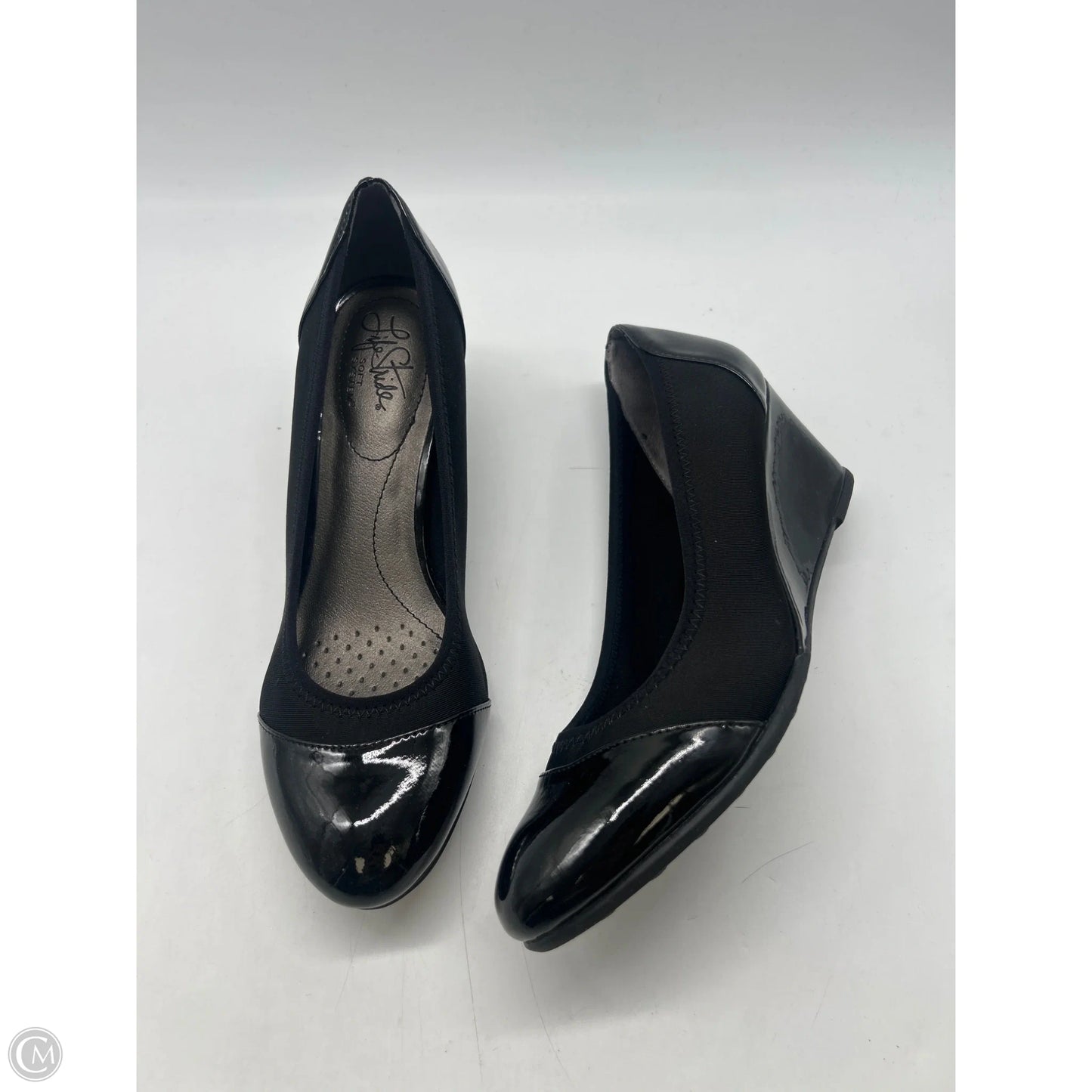 Shoes Heels Wedge By Life Stride In Black, Size: 8.5