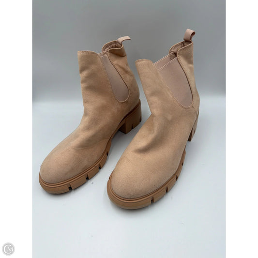 Boots Ankle Heels By Clothes Mentor In Tan, Size: 10