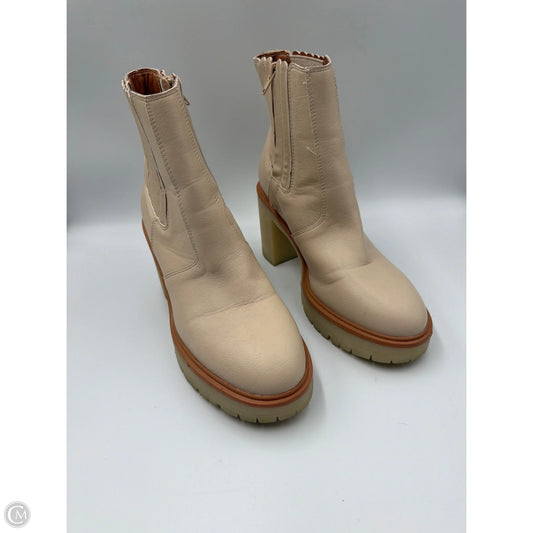 Boots Ankle Heels By Oasis Society In Cream, Size: 7.5