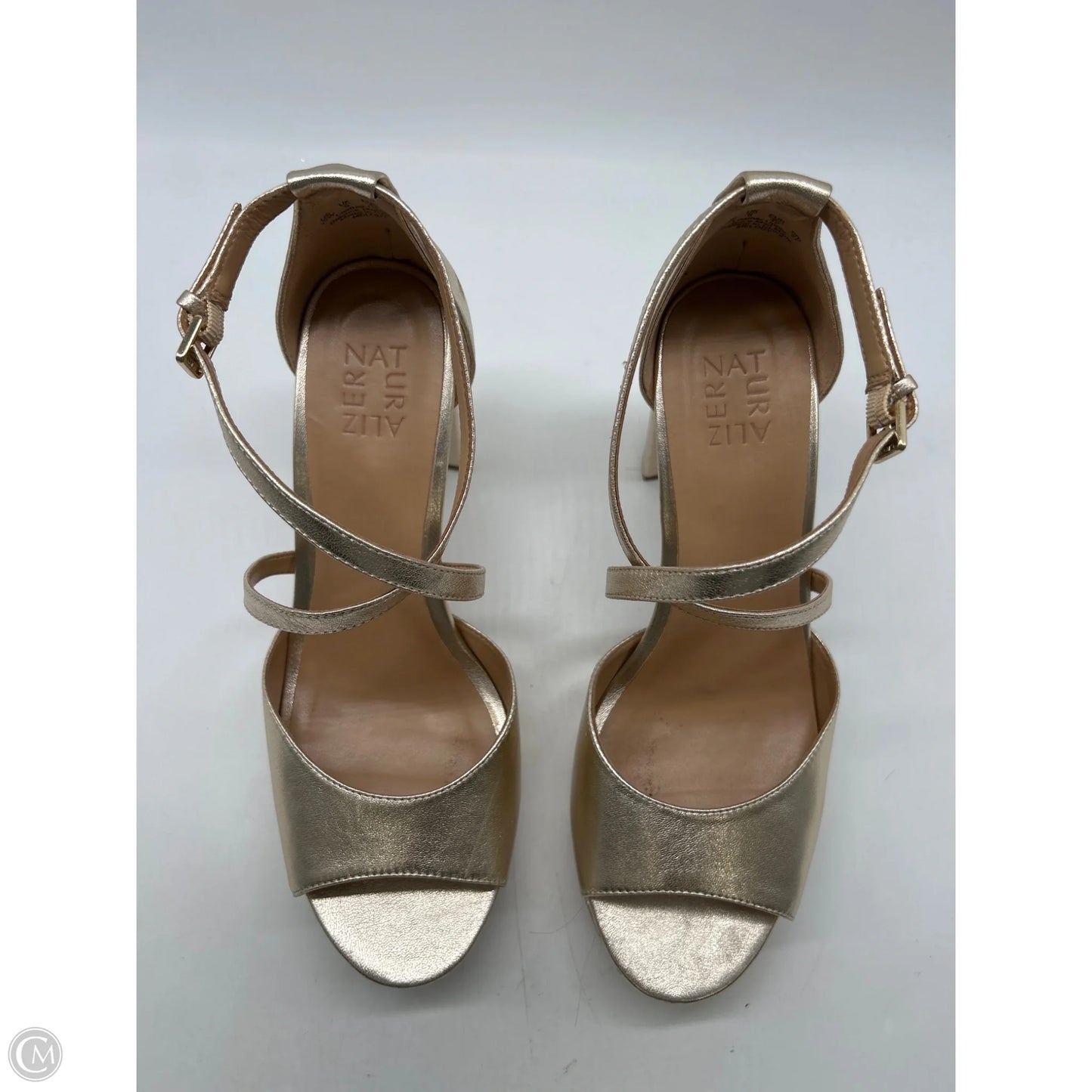 Sandals Heels Platform By Naturalizer In Gold, Size: 11