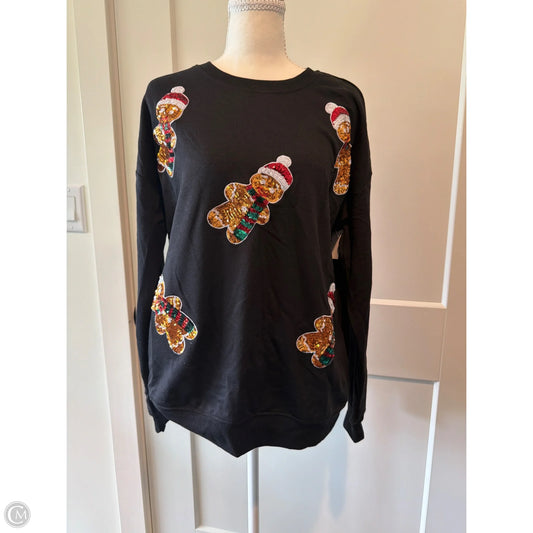Sweatshirt Crewneck By Philosophy In Black, Size: M