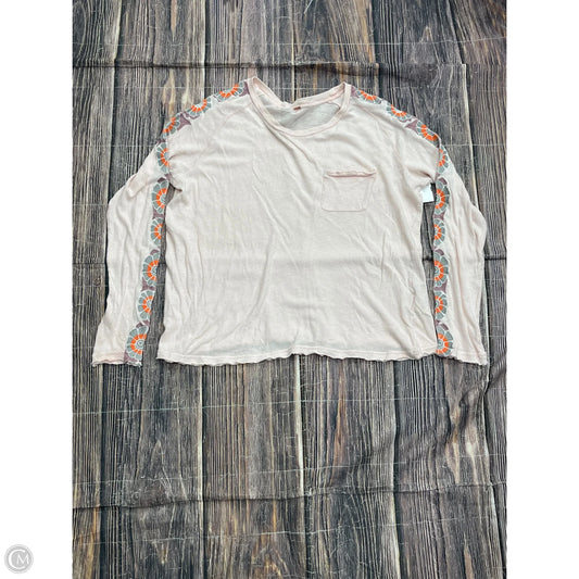 Top Long Sleeve By Free People In Pink, Size: Xs