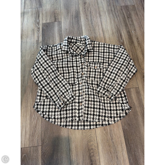 Coat Other By Umgee In Checkered Pattern, Size: 1x