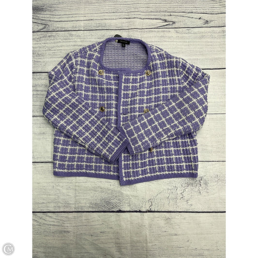 Blazer By Ann Taylor In Purple, Size: 1x