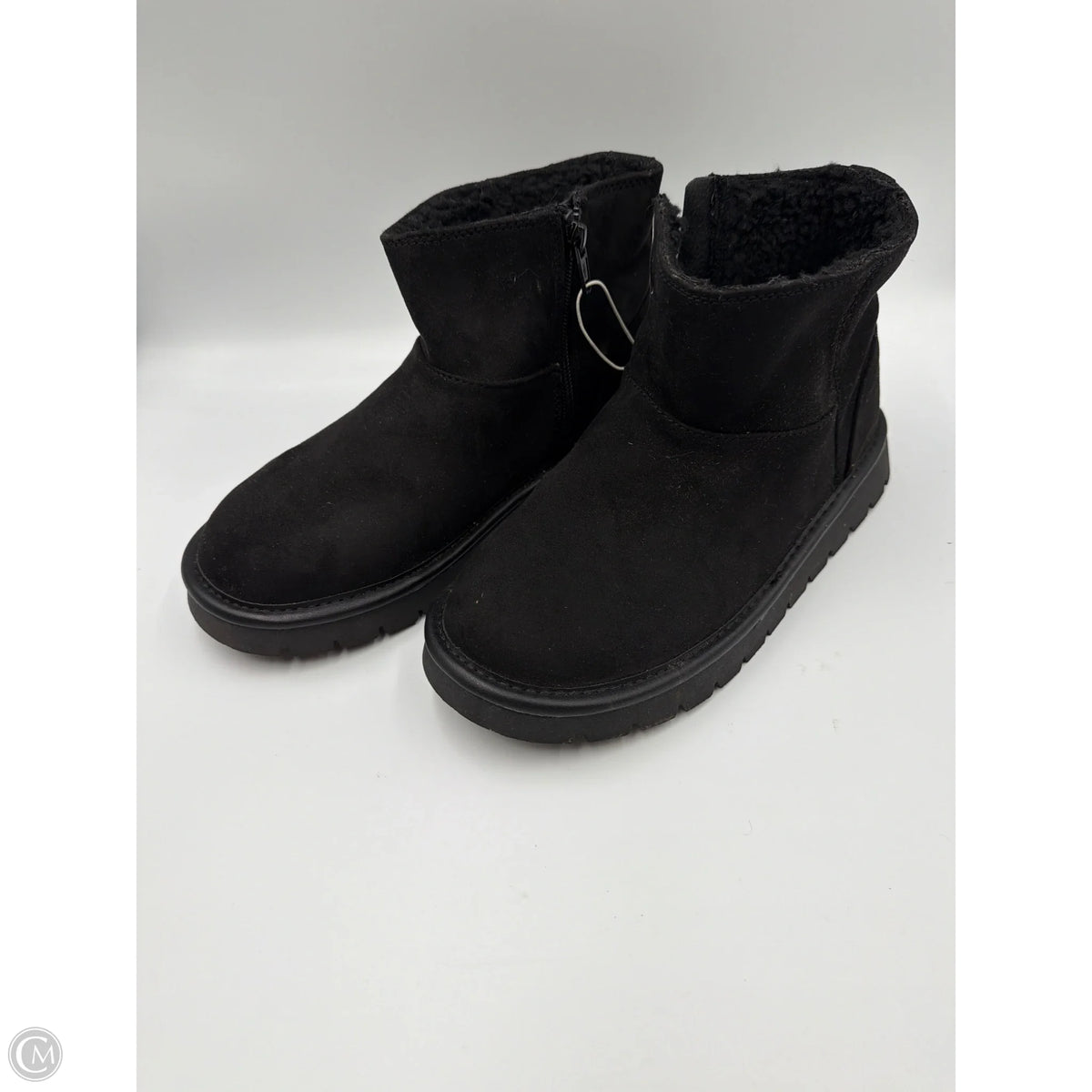 Boots Ankle Flats By Universal Thread In Black, Size: 7
