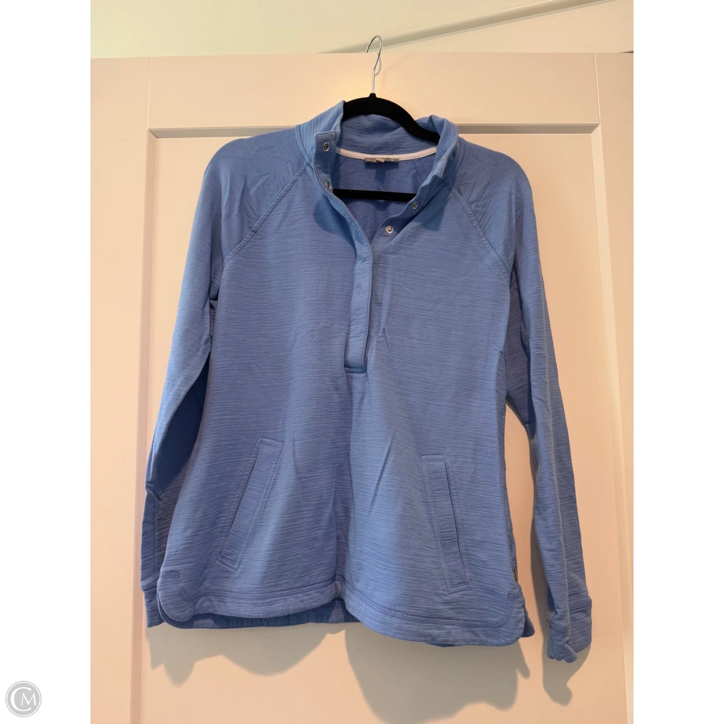 Athletic Top Long Sleeve Collar By Talbots In Blue, Size: S