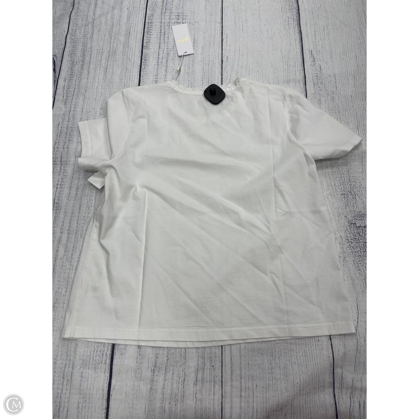Top Short Sleeve Designer By Lilly Pulitzer In White, Size: L