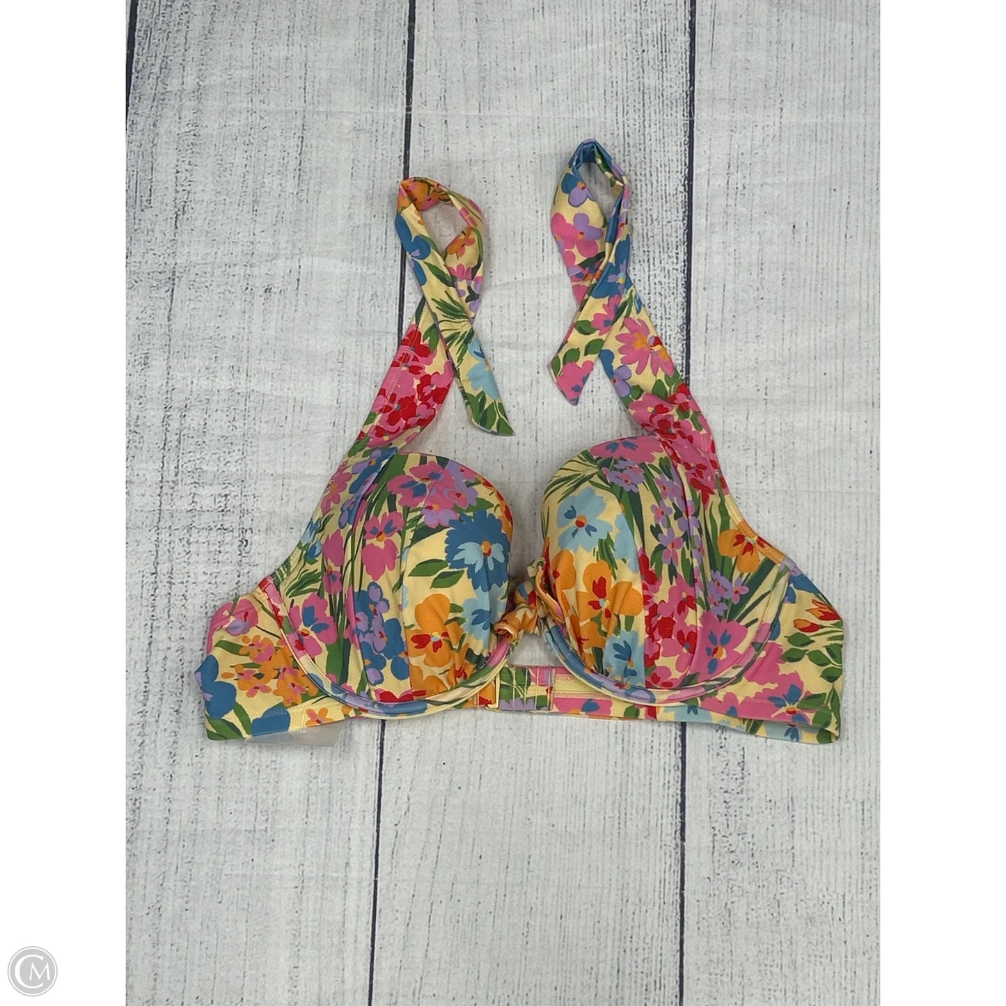 Swimsuit Top By Clothes Mentor In Yellow, Size: 1x